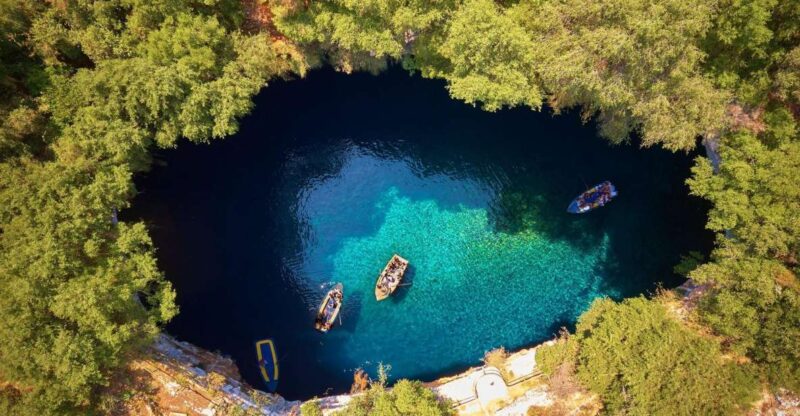 Kefalonia: Melissani Lake and Antisamos Beach Private Tour - Melissani Cave Boat Cruise