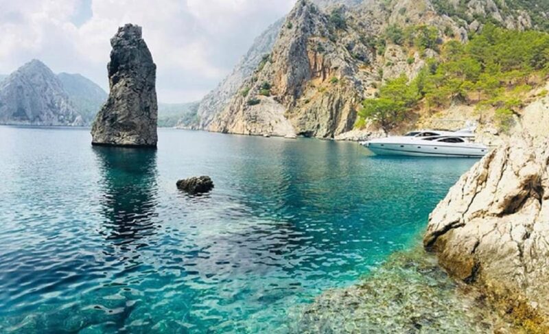 Kemer Porto Genoese-Sazak Bays Boat Trip With Mud Baths - Pickup and Accessibility