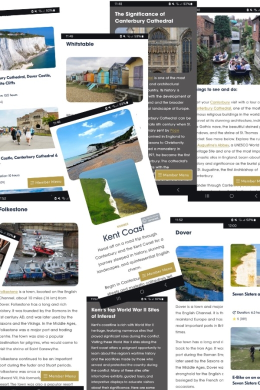 Kent Coast (Interactive Guidebook) - Key Points