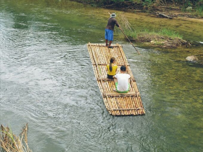 Khao Lak: Bamboo Rafting, Elephants, and Turtle Center Tour - Bamboo Rafting Experience