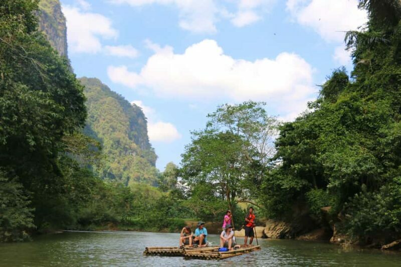 Khao Lak: Khao Sok Bamboo Rafting and Elephant Bathing Trip - Key Points