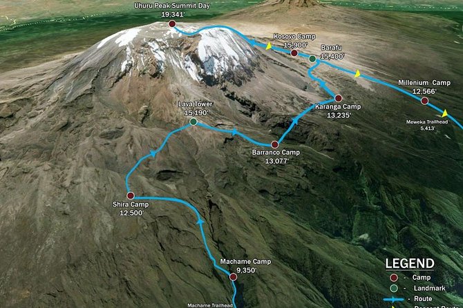 KILIMANJARO MACHAME ROUTE, (Climb 7days) Whiskey ROUTE - Gear and Equipment