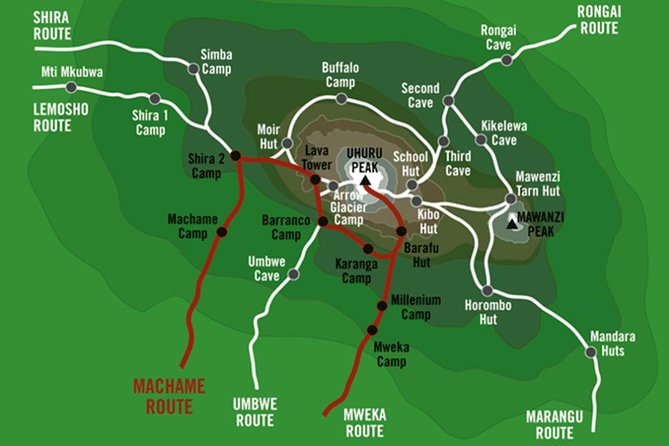 KILIMANJARO MACHAME ROUTE, (Climb 7days) Whiskey ROUTE - Joining the Tour