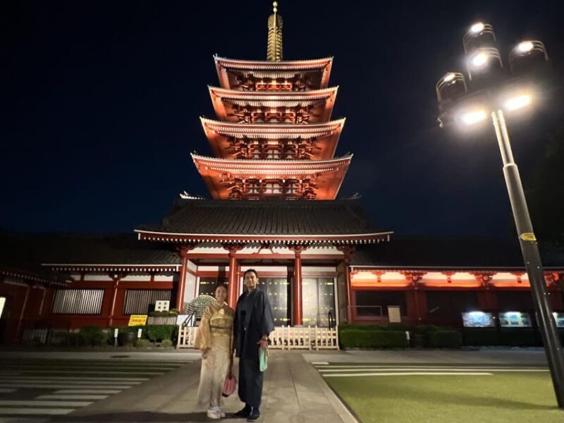 Kimono and Japanese Food at Asakusa Night - Dinner at the Japanese Restaurant