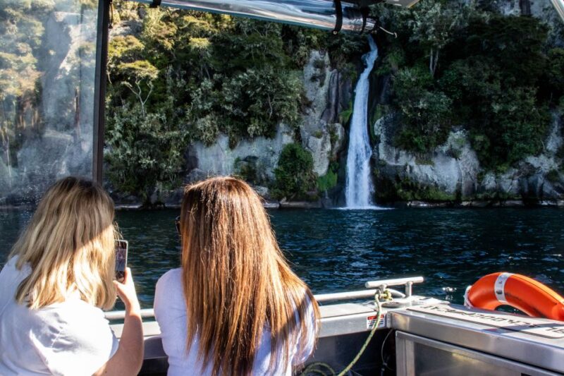 Kinloch: Lake Taupo Catamaran Cruise With Paddleboarding - Photo Stop and Swimming
