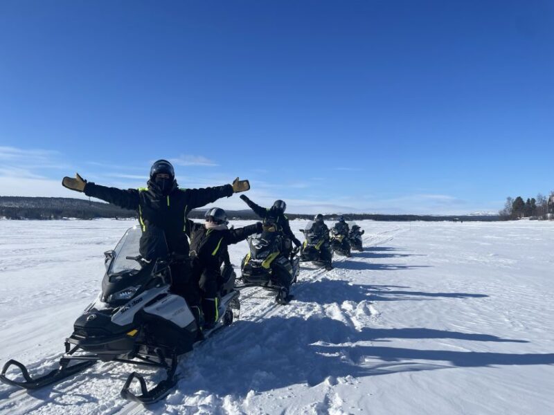 Kiruna: Guided Snowmobile Tour and Swedish Fika Experience - Pickup and Language Options