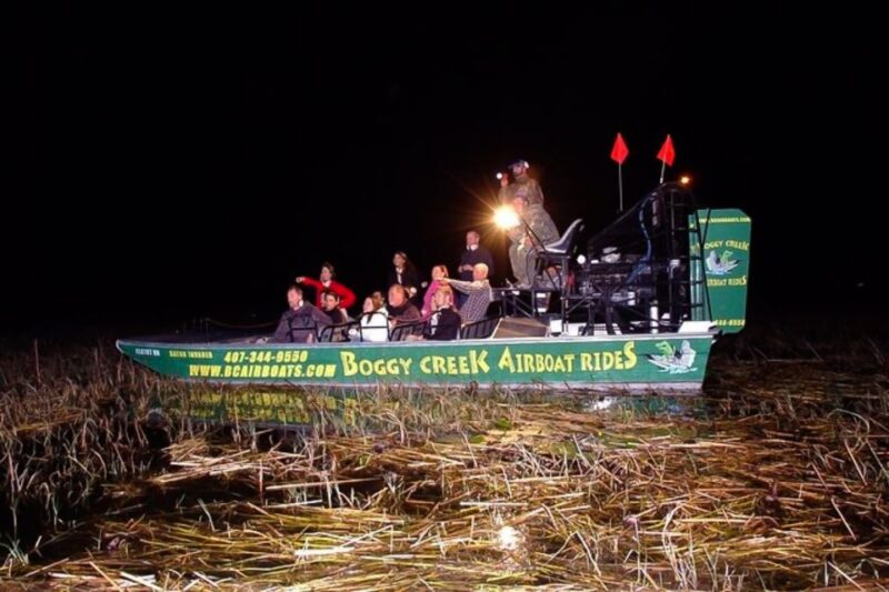 Kissimmee: Boggy Creek Airboats Adventures Night Tour Ticket - Important Details