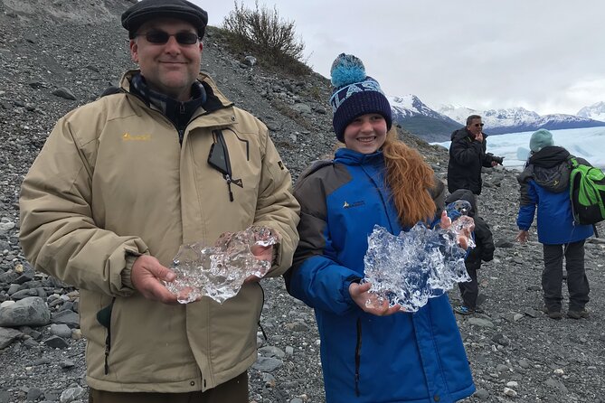 Knik Glacier Adventure 4x4 Overland Safari and Jet Boat Adventure - Hiking Around Iceberg-Filled Lake
