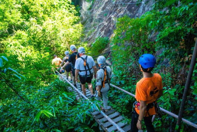 Ko Pha Ngan: Sky-High Zipline & Wang Sai Waterfall Views - Refreshing Sky Table