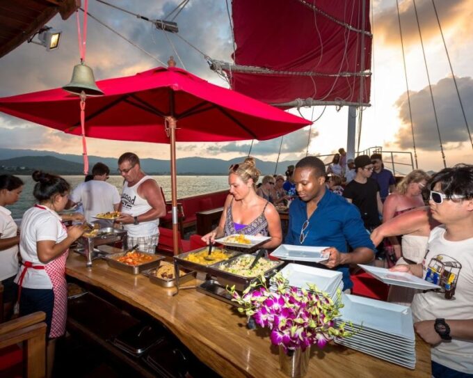 Koh Samui: Red Baron Romantic Sunset Dinner Cruise - Preparing for the Cruise