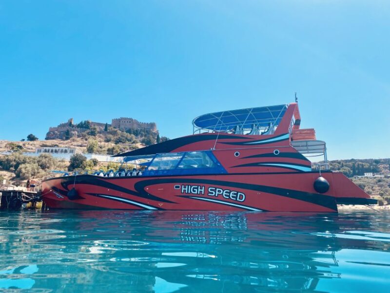 Kolympia: Fast Boat to Rhodes Town Return Ticket - Key Points