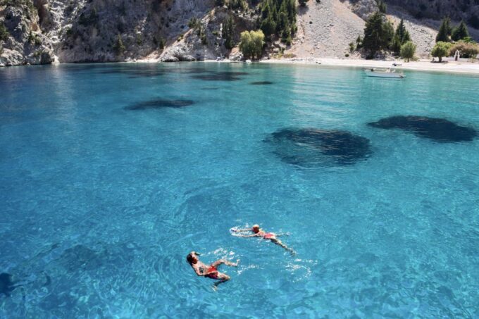 Kolympia: High-Speed Boat to Symi Island & St Georges Bay - Swimming in St. Georges Bay