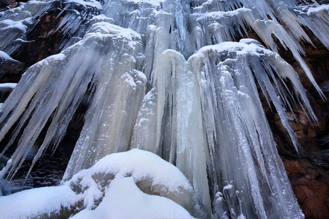 Korouoma National Park: Frozen Waterfalls Hike & Barbeque - Highlights of the Frozen Waterfalls