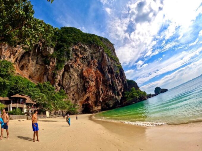 Krabi: 4 Island Sunset Tour by Speedboat With BBQ & Plankton - Enjoying the BBQ Dinner on Poda Island