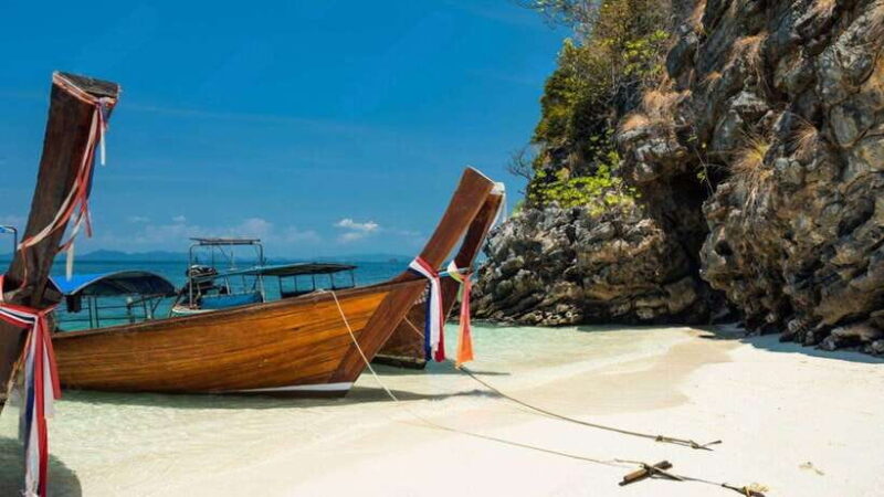 Krabi: 4 Islands and Caves Boat Tour With Lunch - Chicken Island and Koh Poda