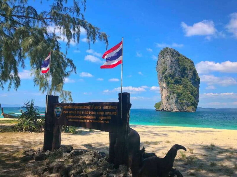 Krabi: 4 Islands Longtail Boat Tour With Lunch - Poda Island Exploration