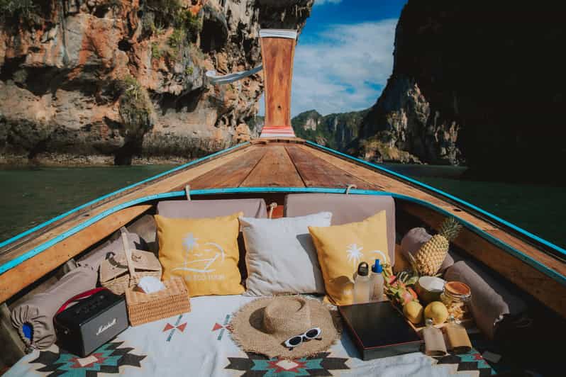 Krabi: 4-Islands Luxury Longtail Boat Private Half Day Tour - Itinerary