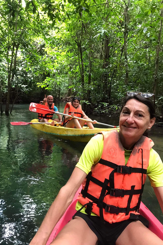 Krabi: Amazon Klong Srakaew Kayaking And Elephant Feeding - Crystal Lagoon Kayaking Experience