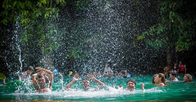 Krabi: Emerald Pool, Hot Waterfall, & Tiger Cave Temple Tour - Relaxing at the Hot Springs