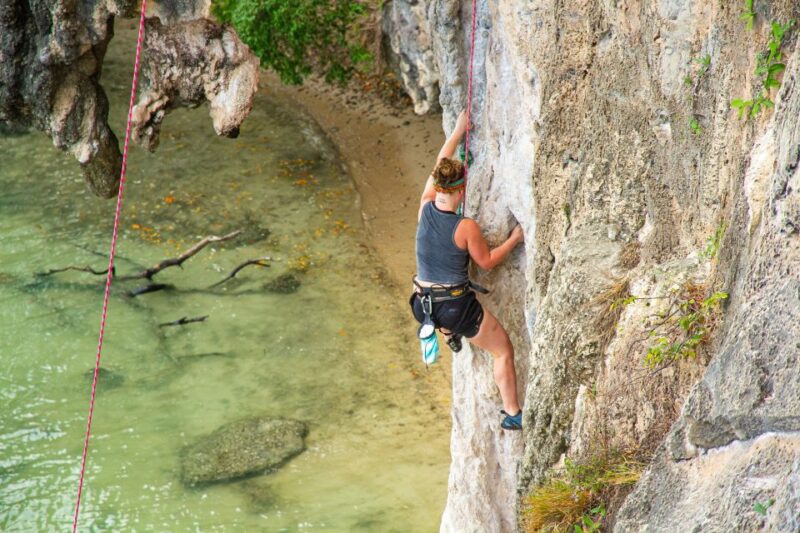 Krabi: Full-Day Rock Climbing Course at Railay Beach - Included Activities and Equipment