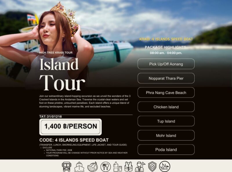 Krabi One-Day Trip: 4 Islands Speed Boat - Frequently Asked Questions