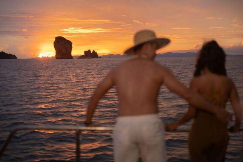 Krabi: Phi Phi Island Luxury Sunset Cruise by Meka Catamaran - Itinerary and Activities