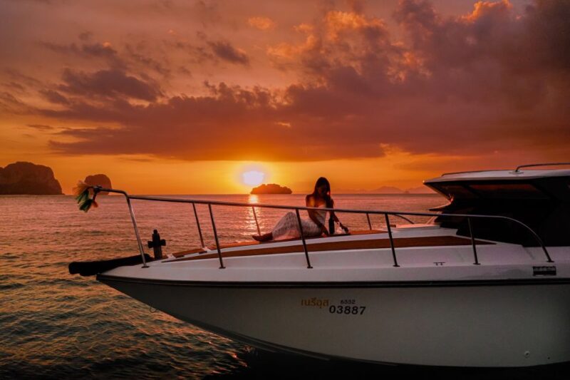 Krabi: Private 4 Islands & Sunset Dinner Luxury Speedboat - Itinerary and Activities