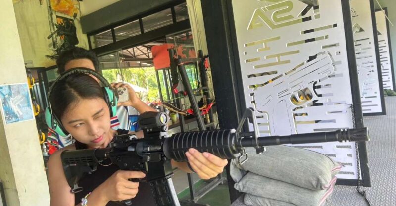 Krabi Shooting Range(.22 LRM4, .10 Bullet) - Instructors and Safety