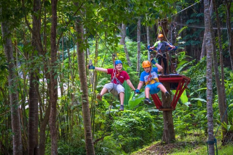 Krabi: Ultimate Zipline Games Challenge - Family-Friendly and Extreme Courses