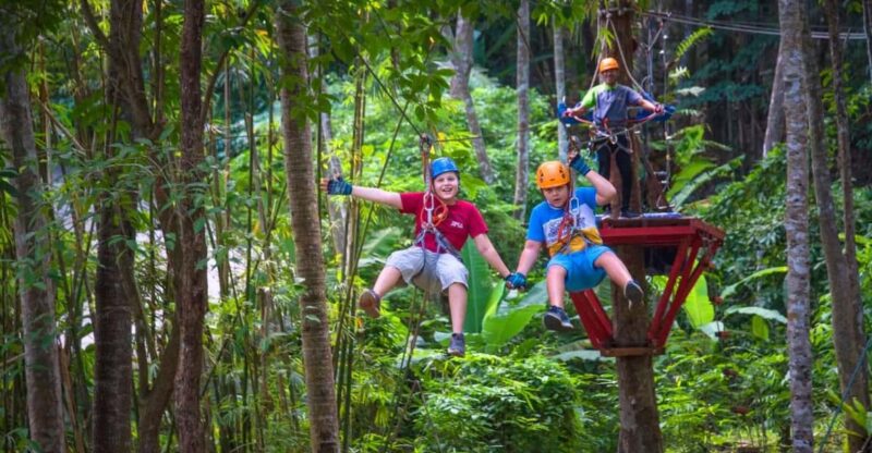 Krabi: Ultimate Zipline Games Challenge - Thrilling 80m Double Zipline