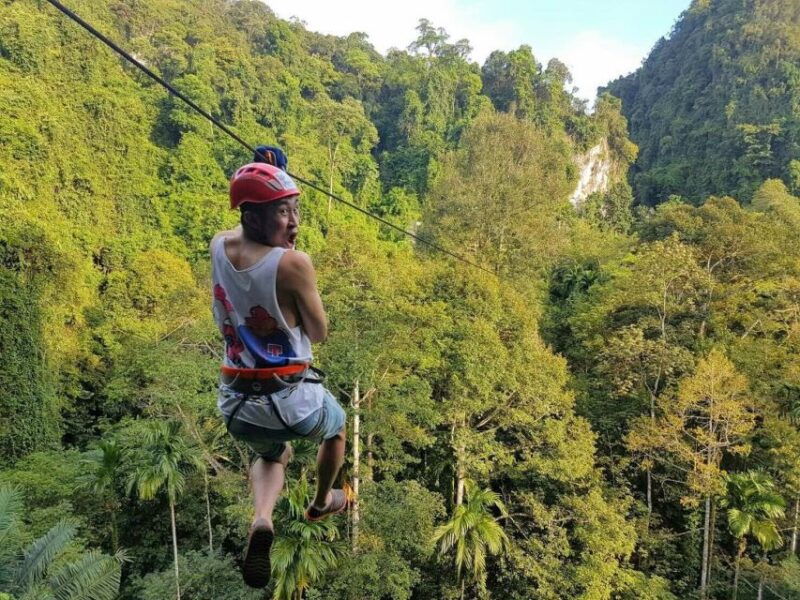 Krabi: Ziplining With Abseiling and Rock Climbing Options - Zip Line Adventure