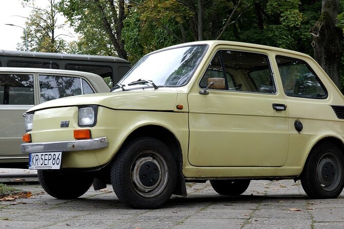 Krakow: Nowa Huta Retro Cars Ride & Kombinat Offices With Shelter Guided Tour - Vehicle and Tour Conditions