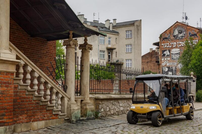 Krakows Kazimierz by Golf Cart & Schindlers Factory Tour - Transportation by Golf Cart