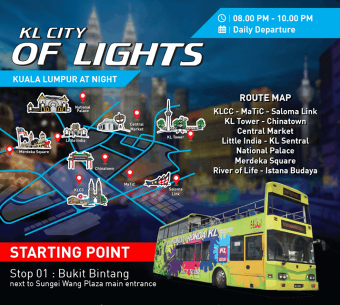 Kuala Lumpur: City Of Light Hop-On, Hop-Off Bus Tour - Tour Flexibility