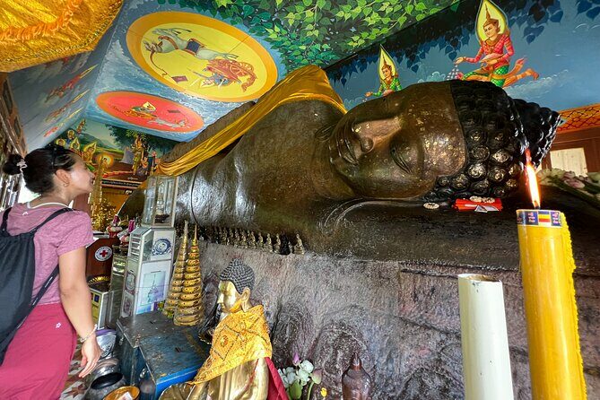 Kulen Mountain Beng Mealea and Banteay Srei Tour from Siem Reap - The Reclining Buddha at Preah Ang Thom