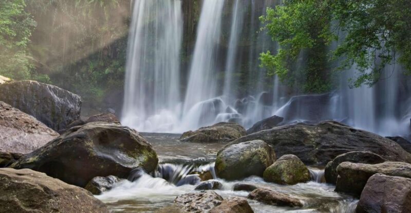 Kulen Waterfall Phnom Kulen Siem Reap - Swimming at Phnom Kulen Waterfalls