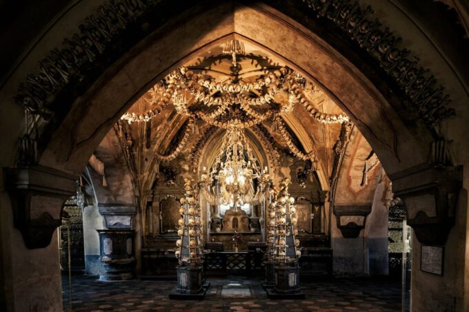 Kutná Hora: Sedlec Ossuary Skip-the-Line Ticket & Audioguide - Sedlec Ossuary: Bone Chandelier and Decorations