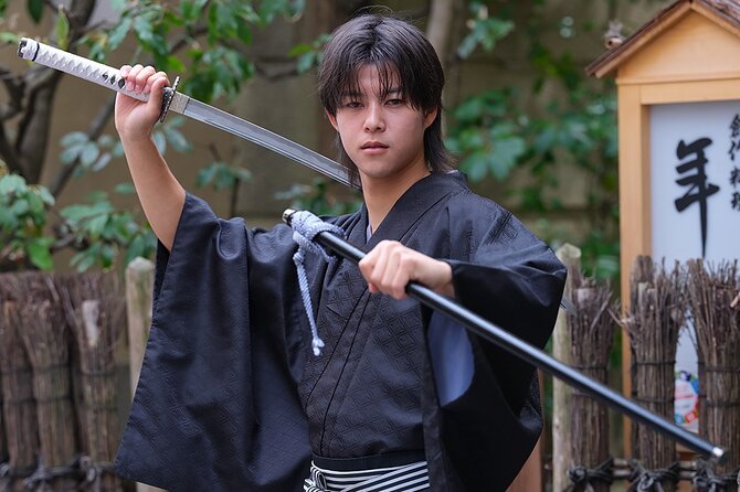 Kyoto Kimono Rental Chamatsu Samurai Plan - Next Day Return and Hotel Return