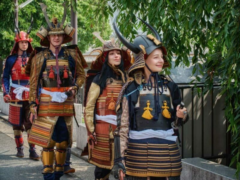 Kyoto Samurai Walk: Matcha, Calligraphy & Photoshoot - Authentic Armor Fitting: Stepping Back in Time