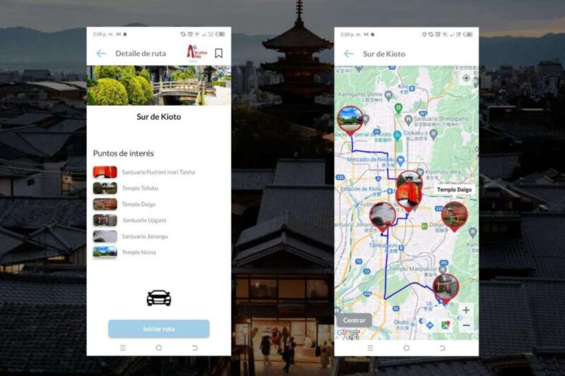 Kyoto Self-Guided Tour App With Multi-Language Audioguide - Included Features