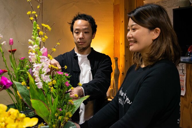 Kyoto Tea Ceremony With Japanese Flower Arrangement Ikebana - Flowers, Coffee, and Tea