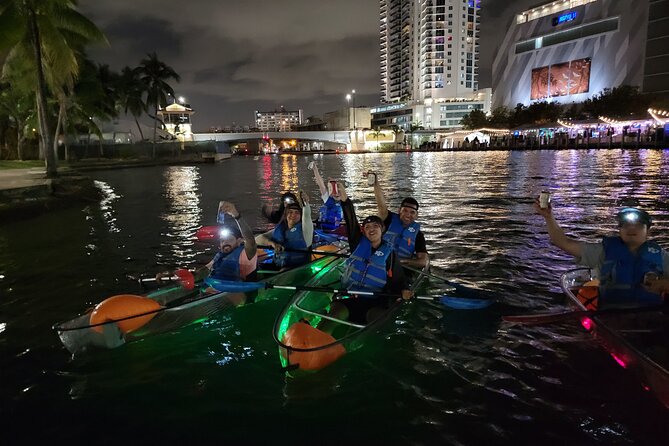 L.E.D. Light Kayak Miami City Lights - Meeting and End Point Details