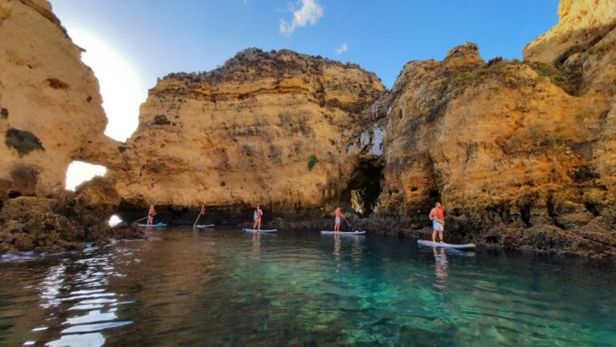 Lagos: Sunrise SUP Tour to the Ponta Da Piedade Caves - Paddling Through Caves
