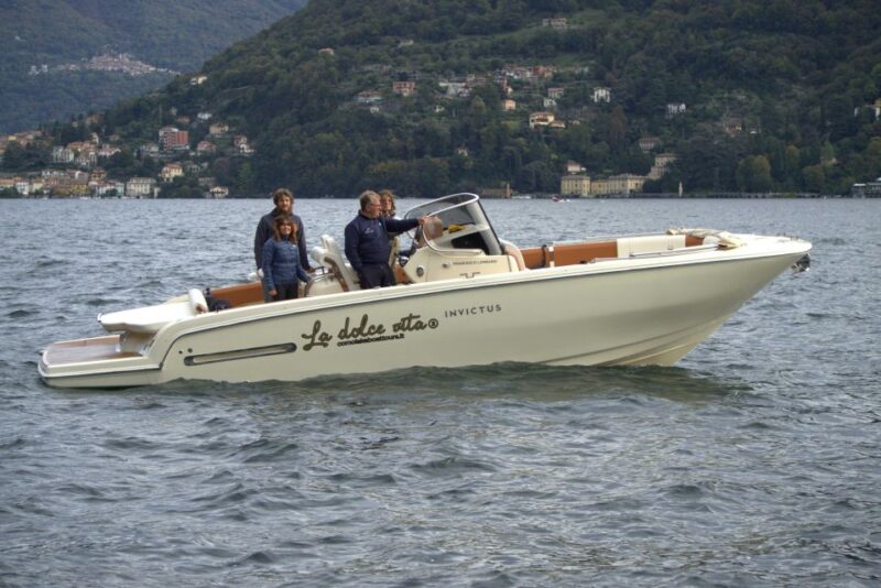 Lake Como: La Dolce Vita Private Tour 2 Hours Invictus Boat - Boat Features