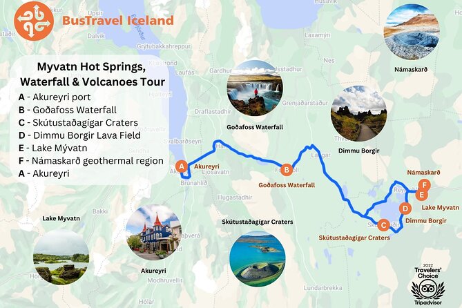 Lake Myvatn, Hot-Springs & Godafoss Waterfall Tour From Akureyri - Itinerary and Stops
