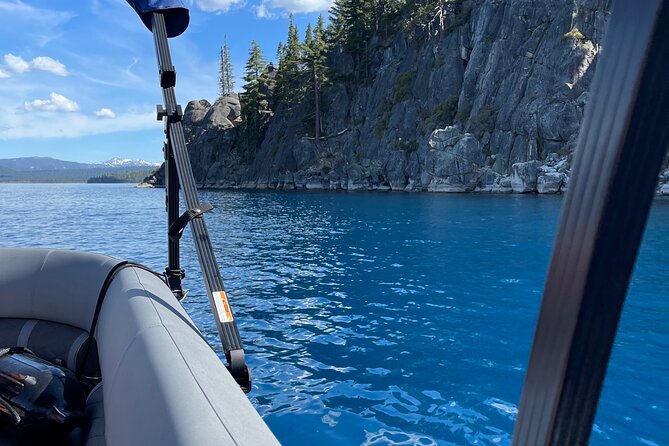 Lake Tahoe Luxury Pontoon Boat Rental Captain Cost Not Included - Navigating Lake Tahoe