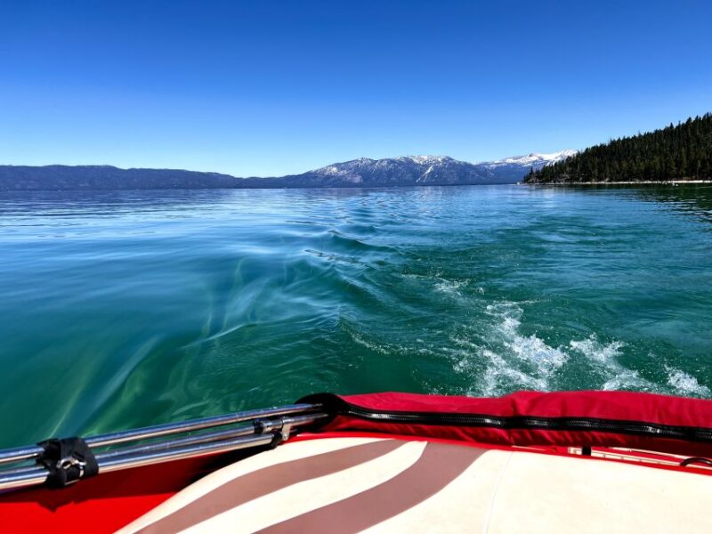 Lake Tahoe: Private Power Boat Charter 4 Hour Tour - Panoramic Mountain Views