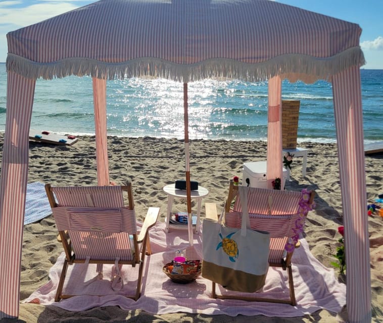 Lake Worth Pier: All-Inclusive Beach Day Cabana Rental - Hassle-free Beach Retreat