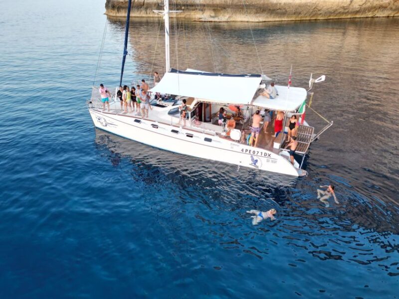 Lampedusa: Catamaran Tour Around the Island With Lunch - Dolphin and Turtle Sightings