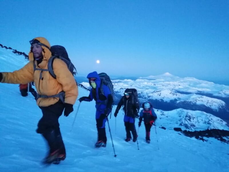 Lanin Volcano Ascent - Key Points